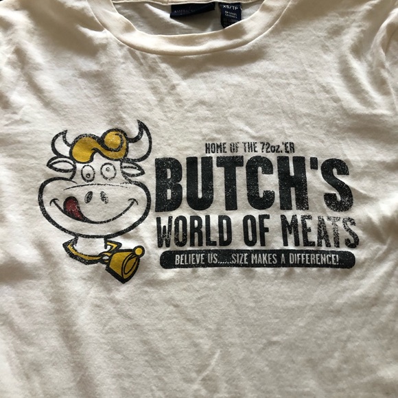 NWOT AE Butch’s World of Meats long sleeve T-shirt - Picture 2 of 3